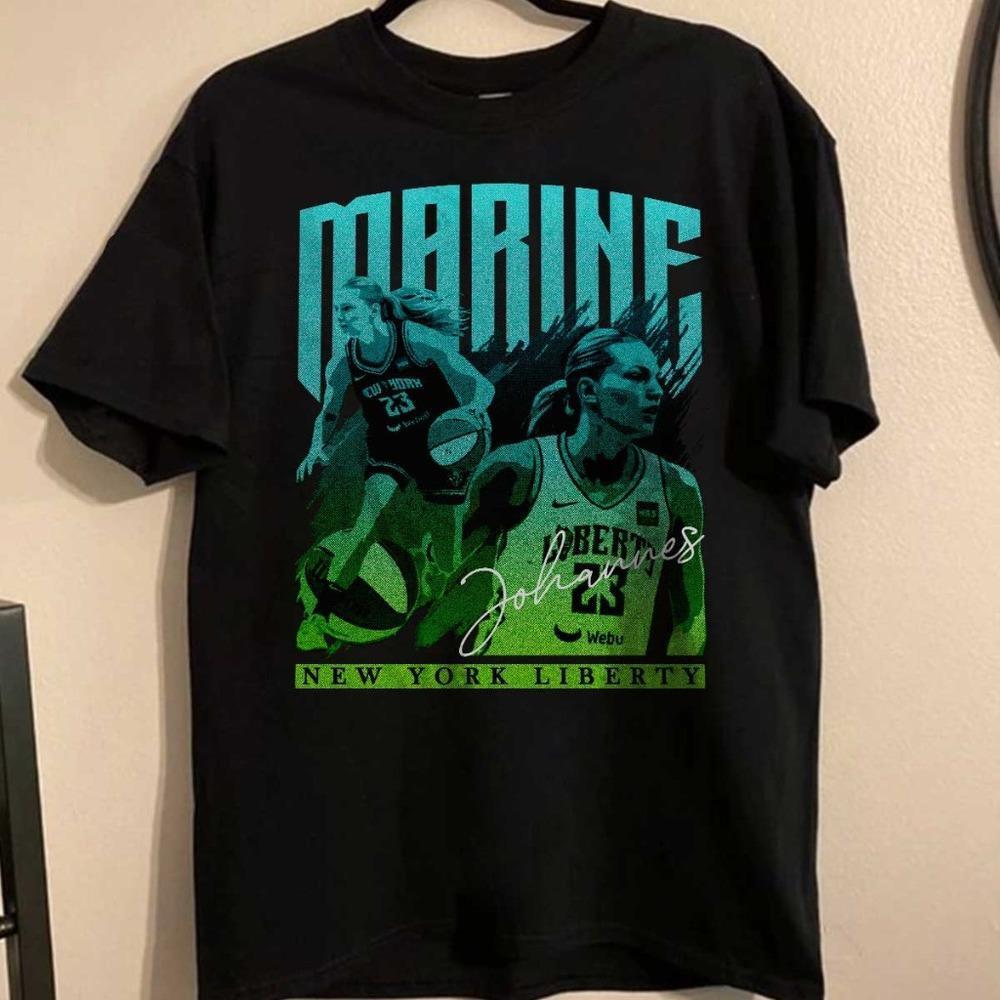 Marine Johannes Unisex Black T-Shirt